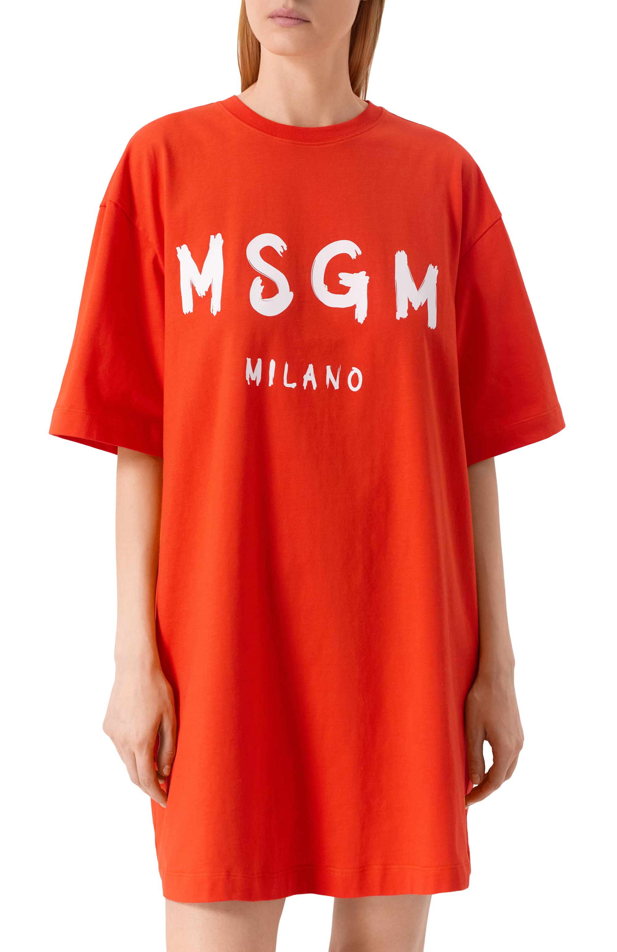 Хлопковое платье MSGM, арт. 3841MDA510/257002, фото 3