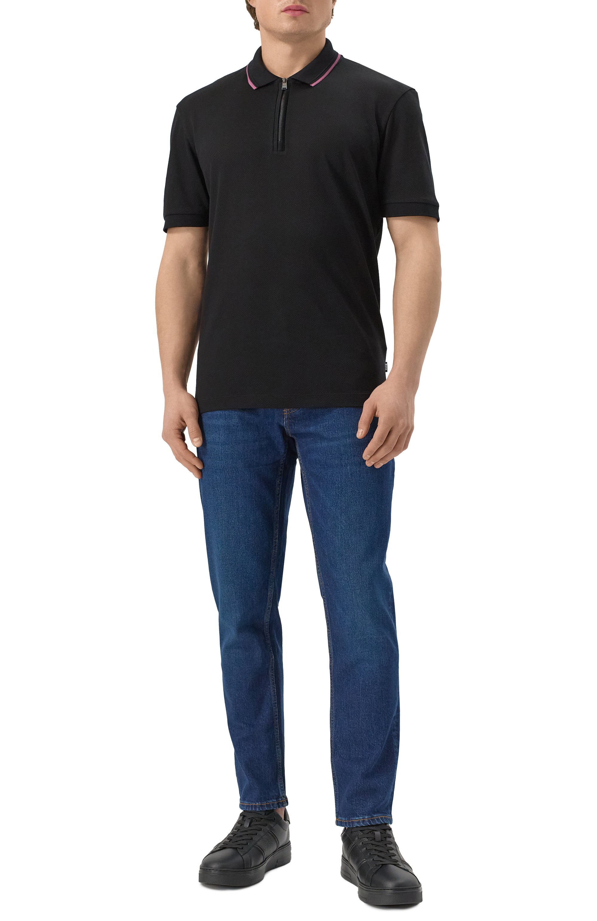 Хлопковое поло BOSS, арт. 50532612, фото 2