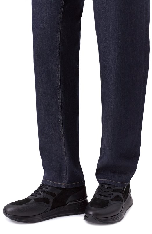 Кожаные кроссовки Stefano Ricci US26EG6534/MRSDPW Чёрный  US26EG6534/MRSDPW Фото 3