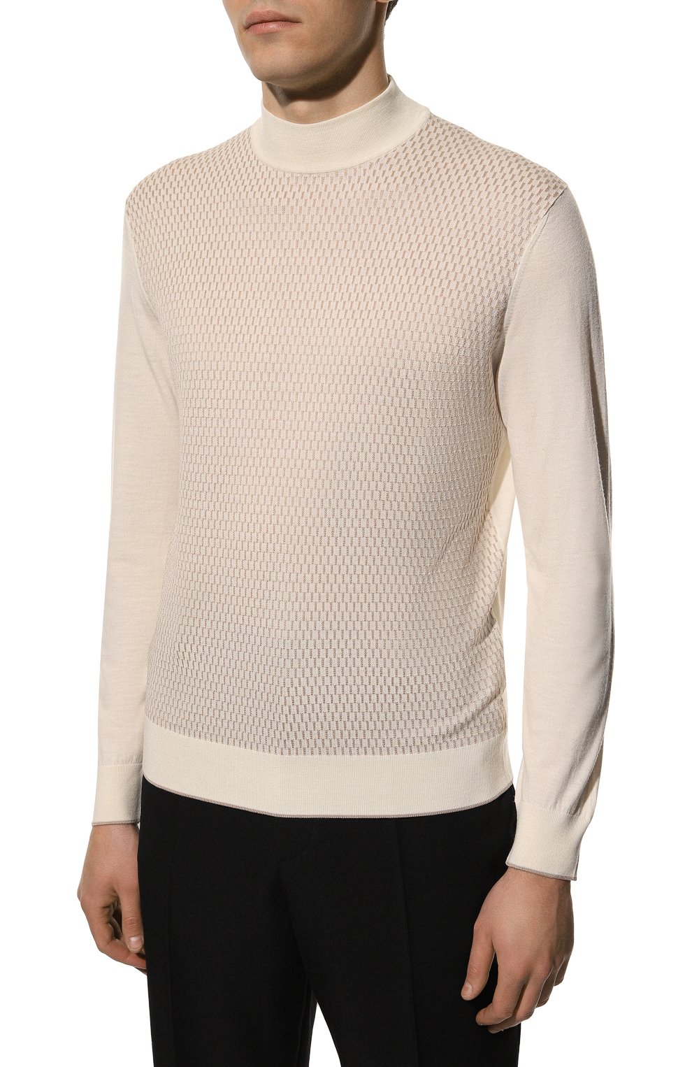 Водолазка из шерсти и шелка STEFANO RICCI, арт. K606310L10/F22463, фото 3