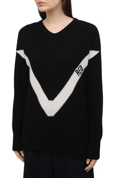 Свитер REDVALENTINO черного цвета по цене 55150 руб., арт. VR3KC06D/5NF, фото 3 Свитер REDVALENTINO, арт. VR3KC06D/5NF, фото 3