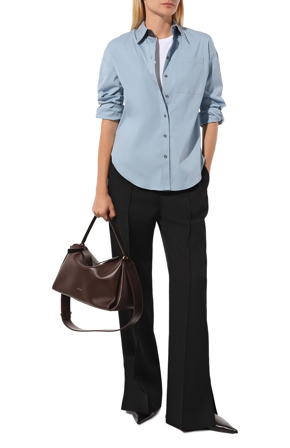 Хлопковая рубашка BRUNELLO CUCINELLI, арт. M0091B1232, фото 2