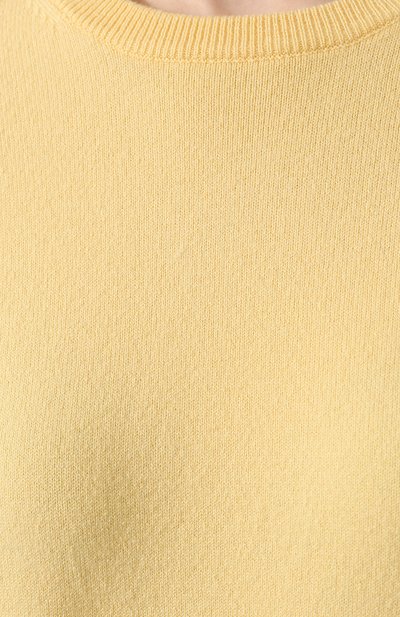 Кашемировая футболка EXTREME CASHMERE желтого цвета по цене 29700 руб., арт. 064/TSHIRT, фото 5 Кашемировая футболка EXTREME CASHMERE, арт. 064/TSHIRT, фото 5