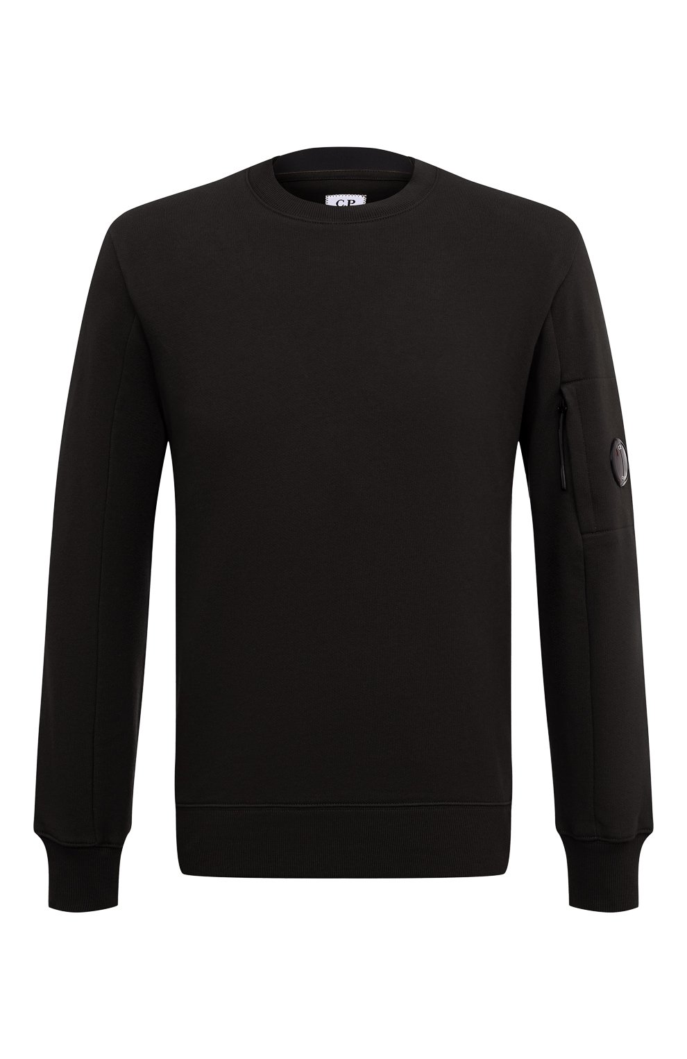 Хлопковый свитшот C.P. COMPANY черного цвета по цене 24100 руб., арт. 14CMSS022A-005086W, фото 1 Хлопковый свитшот C.P. COMPANY, арт. 14CMSS022A-005086W, фото 1