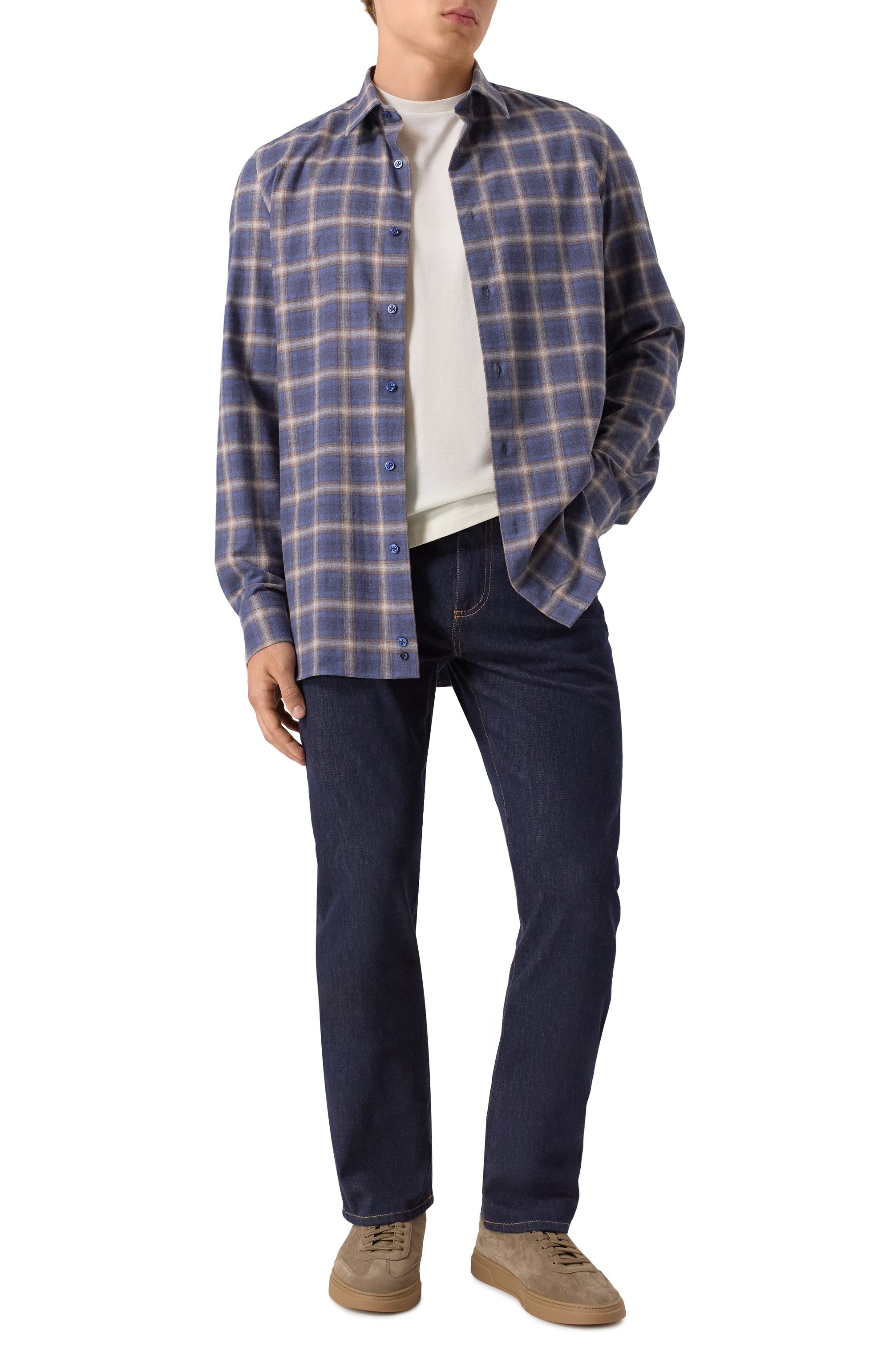 Замшевые кеды kieran BOSS темно-бежевого цвета по цене 26950 руб., арт. 50548715, фото 2 Замшевые кеды kieran BOSS, арт. 50548715, фото 2