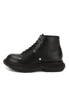 Мужские кожаные ботинки ALEXANDER MCQUEEN черного цвета, арт. 604253/WHQS0 | Фото 3 (Мужское Кросс-КТ: Ботинки-обувь; Стили: Кэжуэл, Гламурный; Материал внутренний: Натуральная кожа; Подошва: Массивная; Материал утеплителя: Без утеплителя; Драгоценные камни: Проставлено; Материал сплава: Проставлено; Материал внешний: Натуральная кожа)
