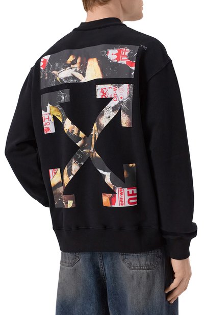 Хлопковый свитшот OFF-WHITE, арт. 0MBA073F25FLE004, фото 4