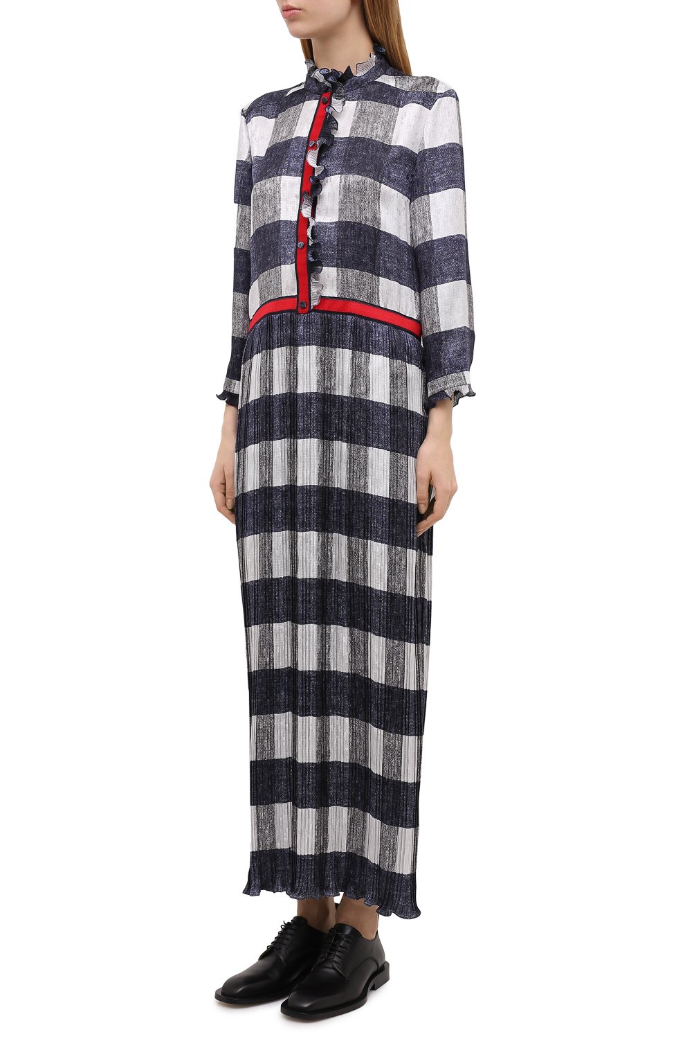 Шелковое платье GIORGIO ARMANI разноцветного цвета по цене 417500 руб., арт. 0WHVA06I/T01WQ, фото 3 Шелковое платье GIORGIO ARMANI, арт. 0WHVA06I/T01WQ, фото 3