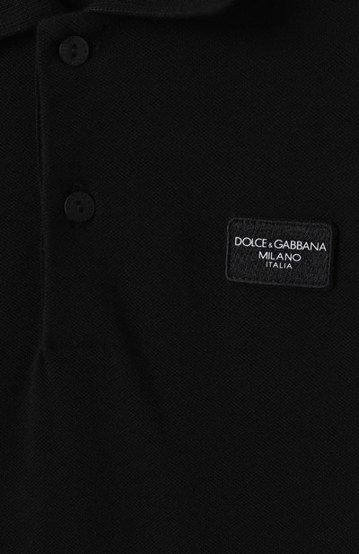 Хлопковое поло DOLCE & GABBANA, арт. L4JTGW/G7M4T/2-6, фото 3