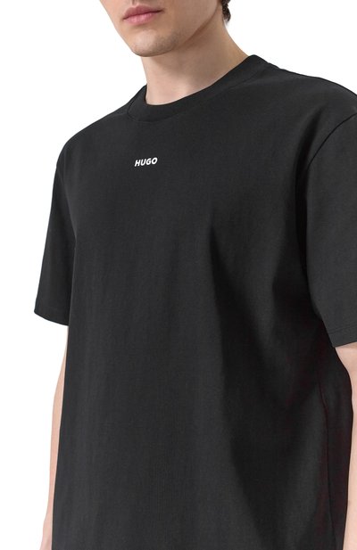 Хлопковая футболка HUGO, арт. 50488330, фото 5