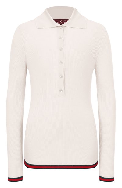 Женский поло из кашемира и шелка GUCCI, арт. 810315/XKD8J