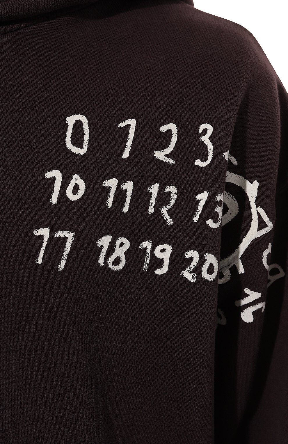 Хлопковое худи MM6 фиолетового цвета по цене 59450 руб., арт. SH2GU0012/M25004, фото 5 Хлопковое худи MM6, арт. SH2GU0012/M25004, фото 5