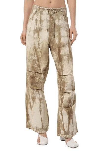 Хлопковые брюки DARKPARK бежевого цвета по цене 67600 руб., арт. WTR02/FAP01W2, фото 3 Хлопковые брюки DARKPARK, арт. WTR02/FAP01W2, фото 3