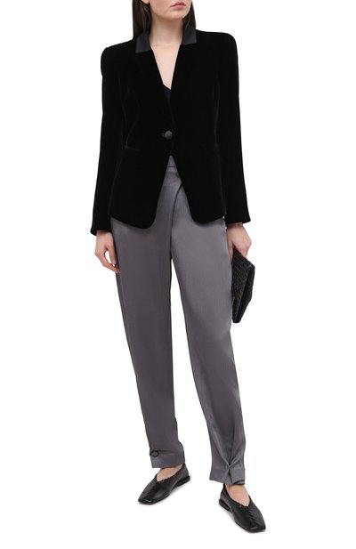 Жакет из хлопка и шелка GIORGIO ARMANI черного цвета по цене 346000 руб., арт. 0WHGG0HU/T01FD, фото 2 Жакет из хлопка и шелка GIORGIO ARMANI, арт. 0WHGG0HU/T01FD, фото 2