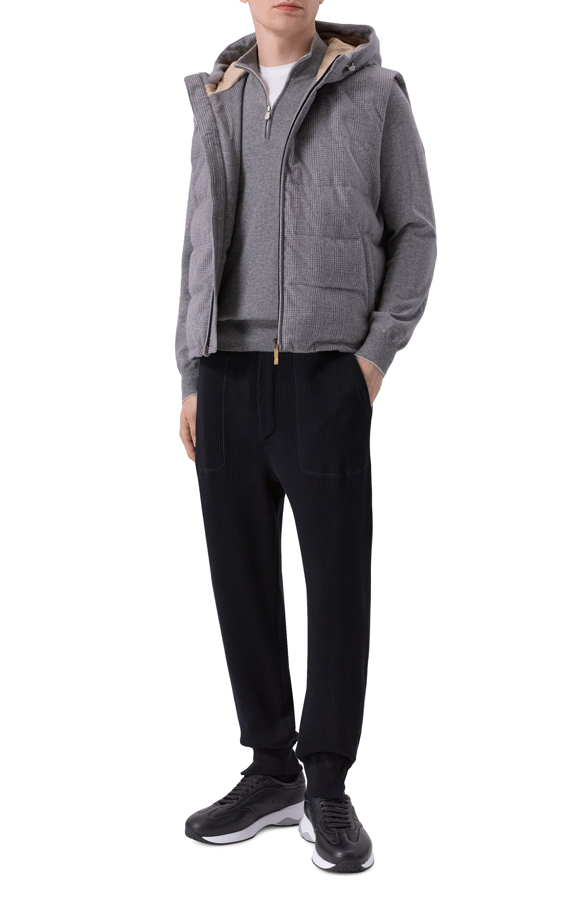 Кожаные кроссовки KITON, арт. USSA374N0133201, фото 2