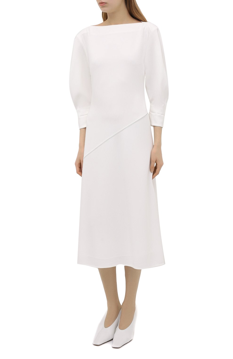 Платье PROENZA SCHOULER белого цвета по цене 106500 руб., арт. R2123013-BY116, фото 3 Платье PROENZA SCHOULER, арт. R2123013-BY116, фото 3