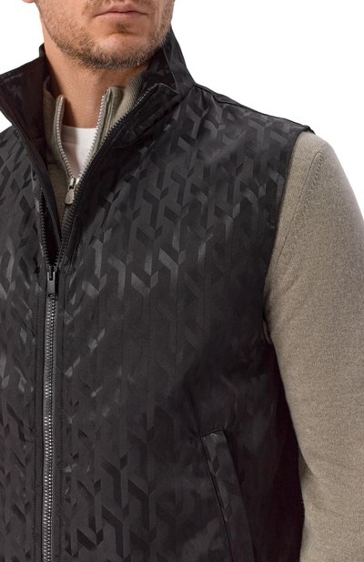 Жилет MVST черного цвета по цене 141500 руб., арт. M26.2PM.0011/F142 SWING-SILK/P0LYAMID, фото 5 Жилет MVST, арт. M26.2PM.0011/F142 SWING-SILK/P0LYAMID, фото 5