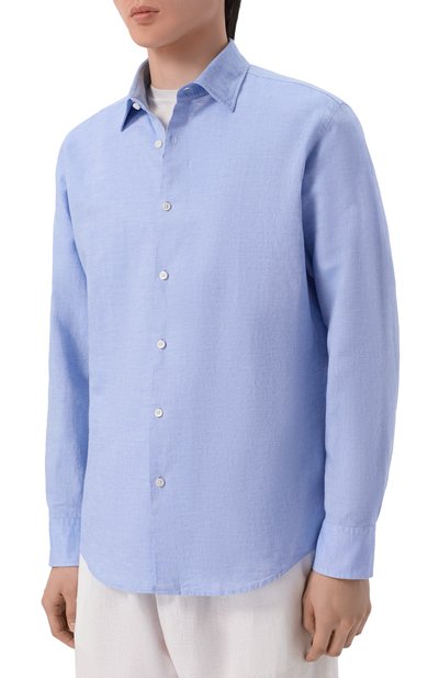 Рубашка изо льна и хлопка BOSS, арт. 50561124, фото 3