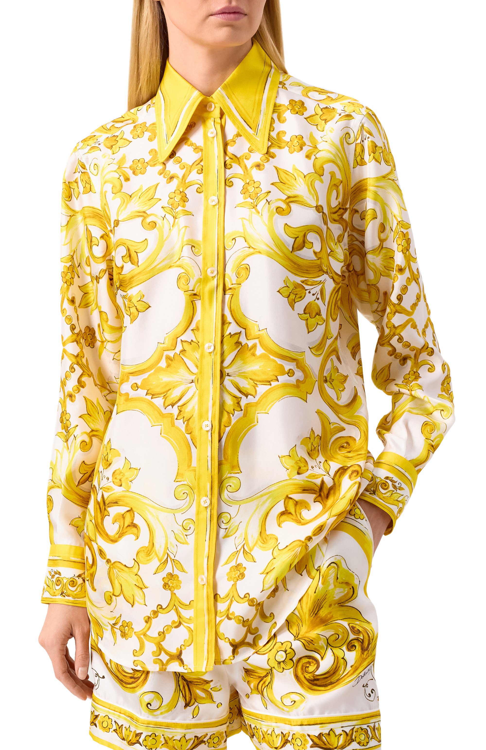 Шелковая блузка DOLCE & GABBANA, арт. F5J51T/HI1TK, фото 3