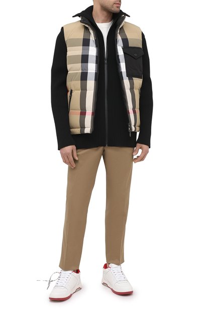 Кожаные кеды out of office OFF-WHITE, арт. 0MIA189F20LEA0010125, фото 2