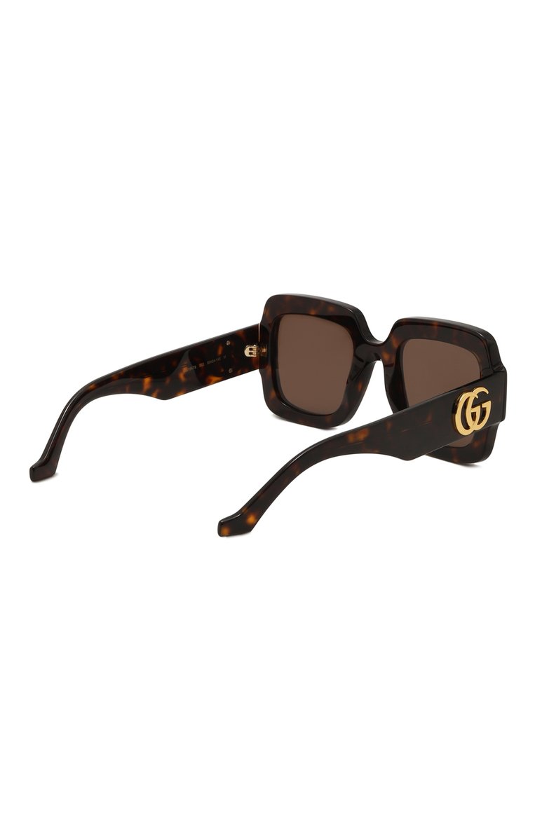 Женские солнцезащитные очки GUCCI коричневого цвета, арт. GG1547S 002 | Фото 4 (Нос: Не проставлено; Региональные ограничения белый список (Axapta Mercury): Не проставлено; Материал: Пластик; Тип очков: С/з; Оптика Гендер: оптика-женское; Очки форма: Квадратные)