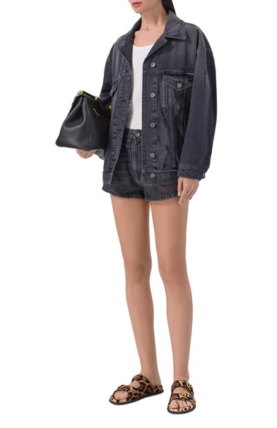 Бархатные шлепанцы hawaii DOLCE & GABBANA, арт. CQ0632/A6L97, фото 3