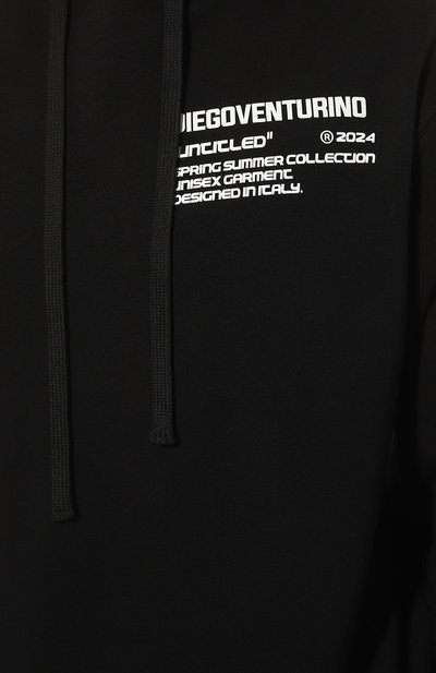 Хлопковое худи DIEGO VENTURINO, арт. D3S4FLHBASIC2, фото 5