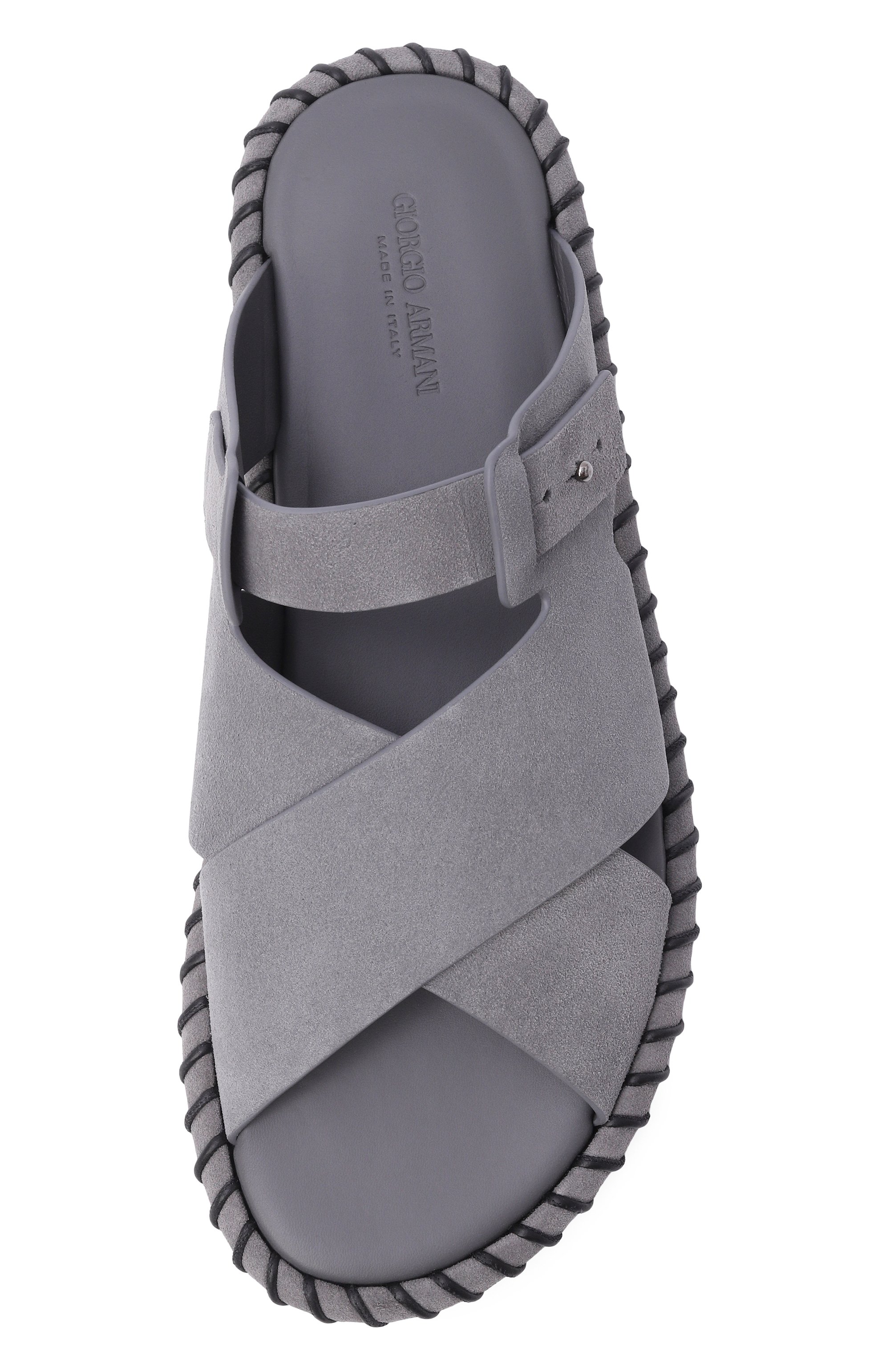 Замшевые шлепанцы GIORGIO ARMANI, арт. GM003256/AF24776, фото 5