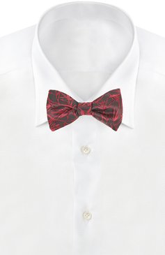 Мужской галстук LANVIN красного цвета, арт. 2262 | Фото 2 (Материал: Текстиль, Шелк; Статус проверки: Проверено, Проверена категория; Нос: Не проставлено)