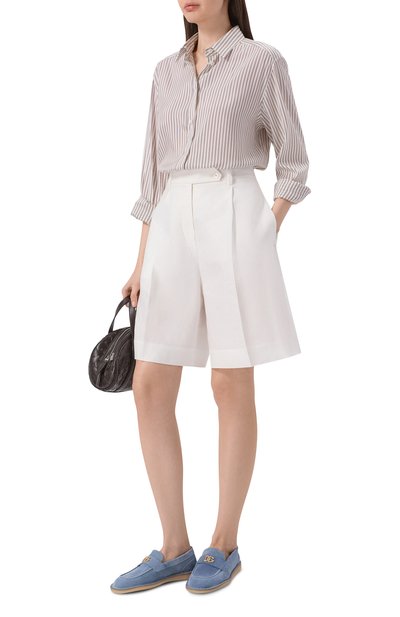 Замшевые лоферы DOLCE & GABBANA голубого цвета по цене 98950 руб., арт. CP0182/AS707, фото 3 Замшевые лоферы DOLCE & GABBANA, арт. CP0182/AS707, фото 3