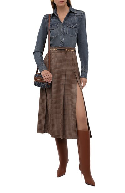 Льняная юбка GUCCI, арт. 652132/Z8A0C, фото 2