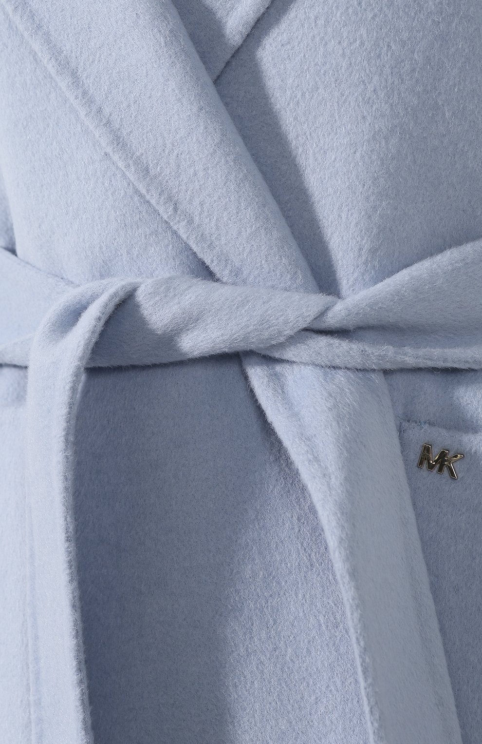 Пальто с поясом MICHAEL MICHAEL KORS голубого цвета по цене 59950 руб., арт. 77G3857M22, фото 5 Пальто с поясом MICHAEL MICHAEL KORS, арт. 77G3857M22, фото 5