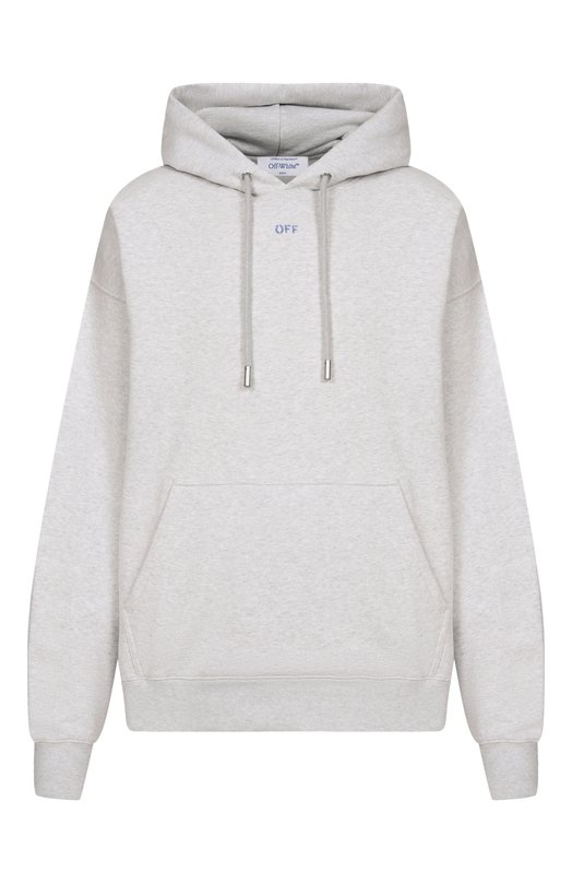 Хлопковое худи Off-White 0MBB085F25FLE00H Серый 0MBB085F25FLE00H