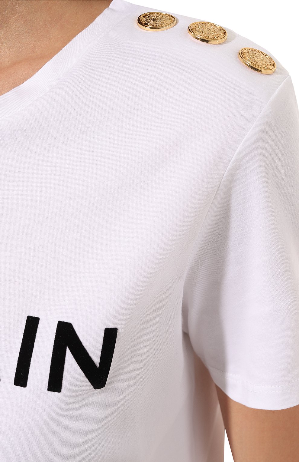 Хлопковая футболка BALMAIN, арт. YF1EF005BB37, фото 5