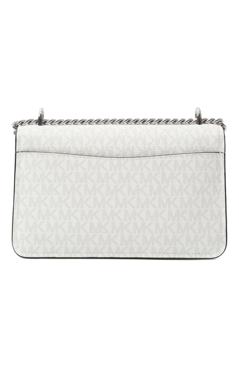 Женская сумка claire large MICHAEL MICHAEL KORS белого цвета, арт. 30R5SC7L3V | Фото 6 (Ремень/цепочка: На ремешке; Размер: large; Материал: Экокожа)
