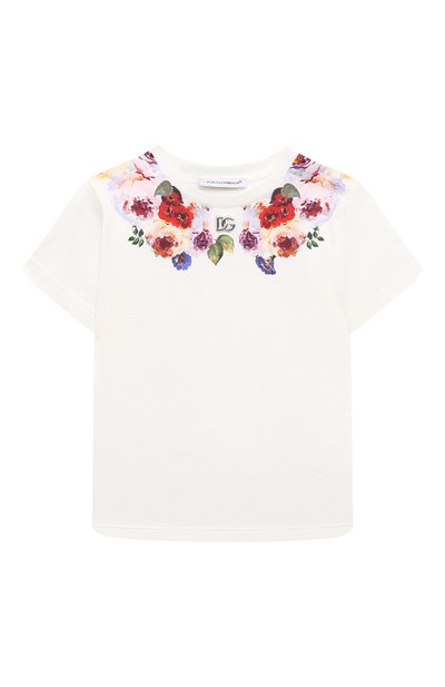 Хлопковая футболка DOLCE & GABBANA, арт. L2JTKT/G7M8I