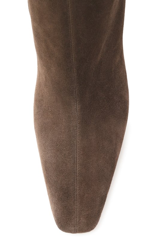 Замшевые ботильоны Jill 95 Saint Laurent 806674/27DAB Коричневый  806674/27DAB Фото 6