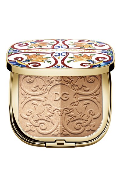 Женские румяна-хайлайтер для лица solar glow, 3 golden sand (13g) DOLCE & GABBANA, арт. 3052550DG