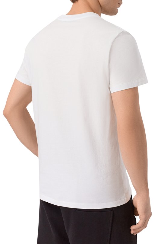 Хлопковая футболка Balmain FH1EF000/GD84 Белый  FH1EF000/GD84 Фото 4