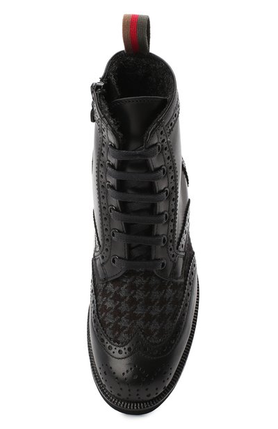 Кожаные ботинки с брогированием RONDINELLA, арт. 11568F/662/37-39, фото 4