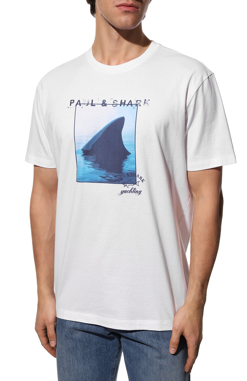 Хлопковая футболка PAUL&SHARK, арт. 23411059, фото 3