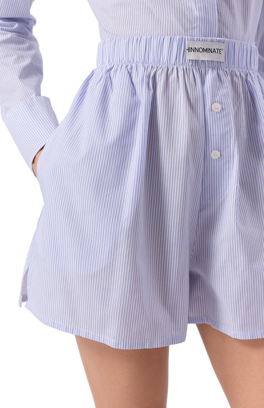 Хлопковые шорты HINNOMINATE HMABW02608 Голубой  HMABW02608 Фото 5