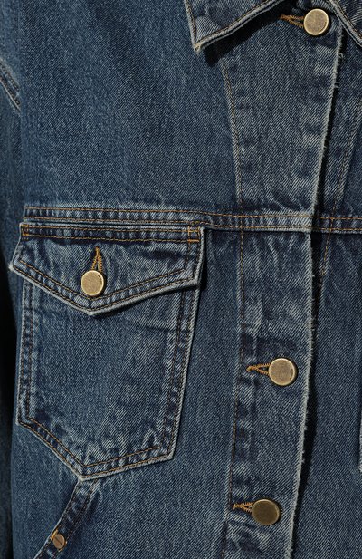 Джинсовая куртка LESYANEBO тёмно-голубого цвета по цене 26000 руб., арт. SS23/DENIMJ002, фото 5 Джинсовая куртка LESYANEBO, арт. SS23/DENIMJ002, фото 5