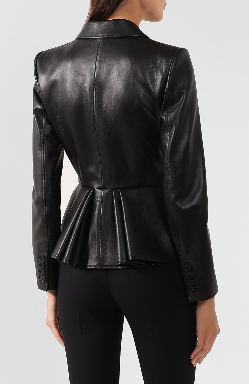 Кожаный жакет ALEXANDER MCQUEEN, арт. 585011/Q5AA0, фото 4