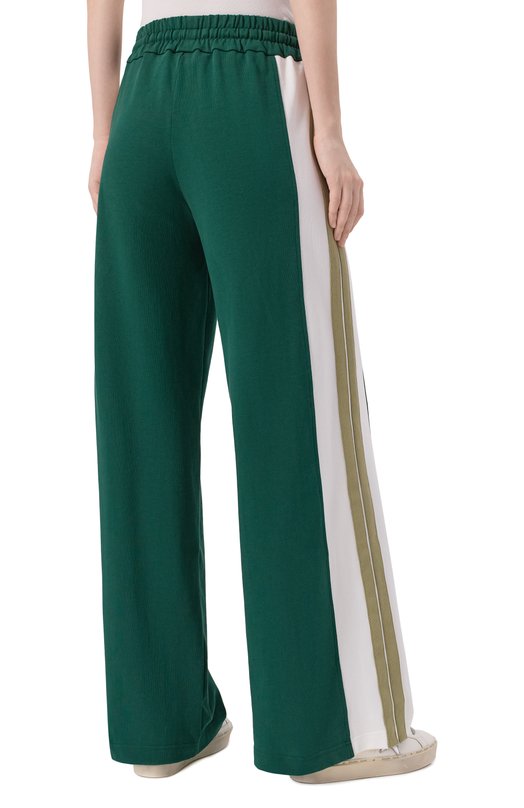 Хлопковые брюки Palm Angels PWCH028F25FAB001 Зелёный  PWCH028F25FAB001 Фото 4