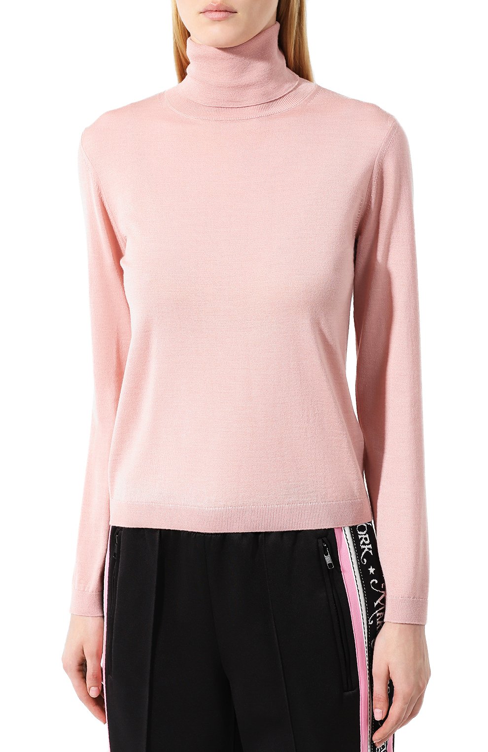 Водолазка из смеси шерсти и шелка REDVALENTINO светло-розового цвета по цене 46050 руб., арт. SR0KC03R/4A7, фото 3 Водолазка из смеси шерсти и шелка REDVALENTINO, арт. SR0KC03R/4A7, фото 3