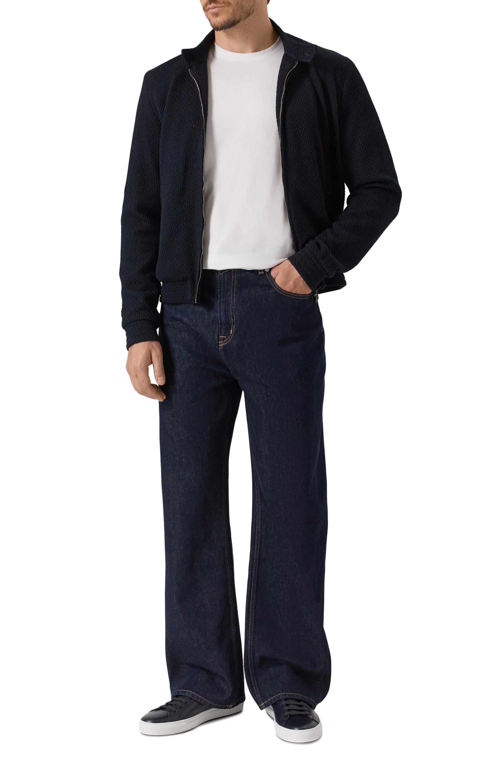 Хлопковый лонгслив 7 FOR ALL MANKIND белого цвета по цене 15800 руб., арт. 7MLS1237, фото 2 Хлопковый лонгслив 7 FOR ALL MANKIND, арт. 7MLS1237, фото 2