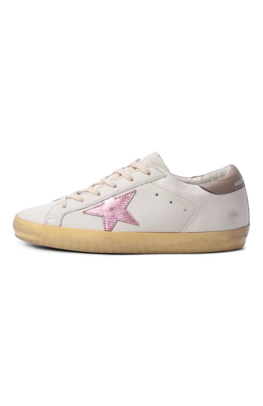 Кожаные кеды Superstar Golden Goose Deluxe Brand GWF00101.F004065 Белый  GWF00101.F004065 Фото 4