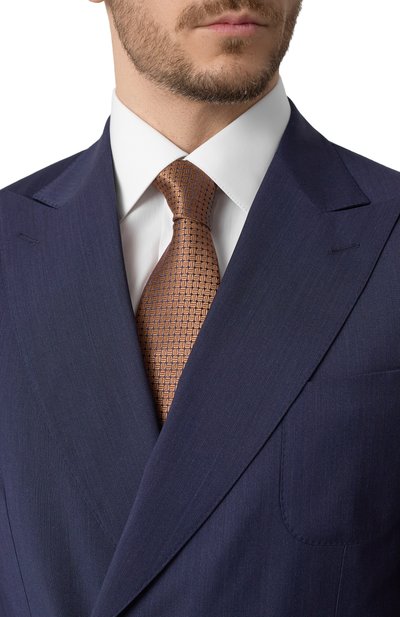 Шелковый га лстук KITON, арт. UCRVKLC03L1410, фото 2