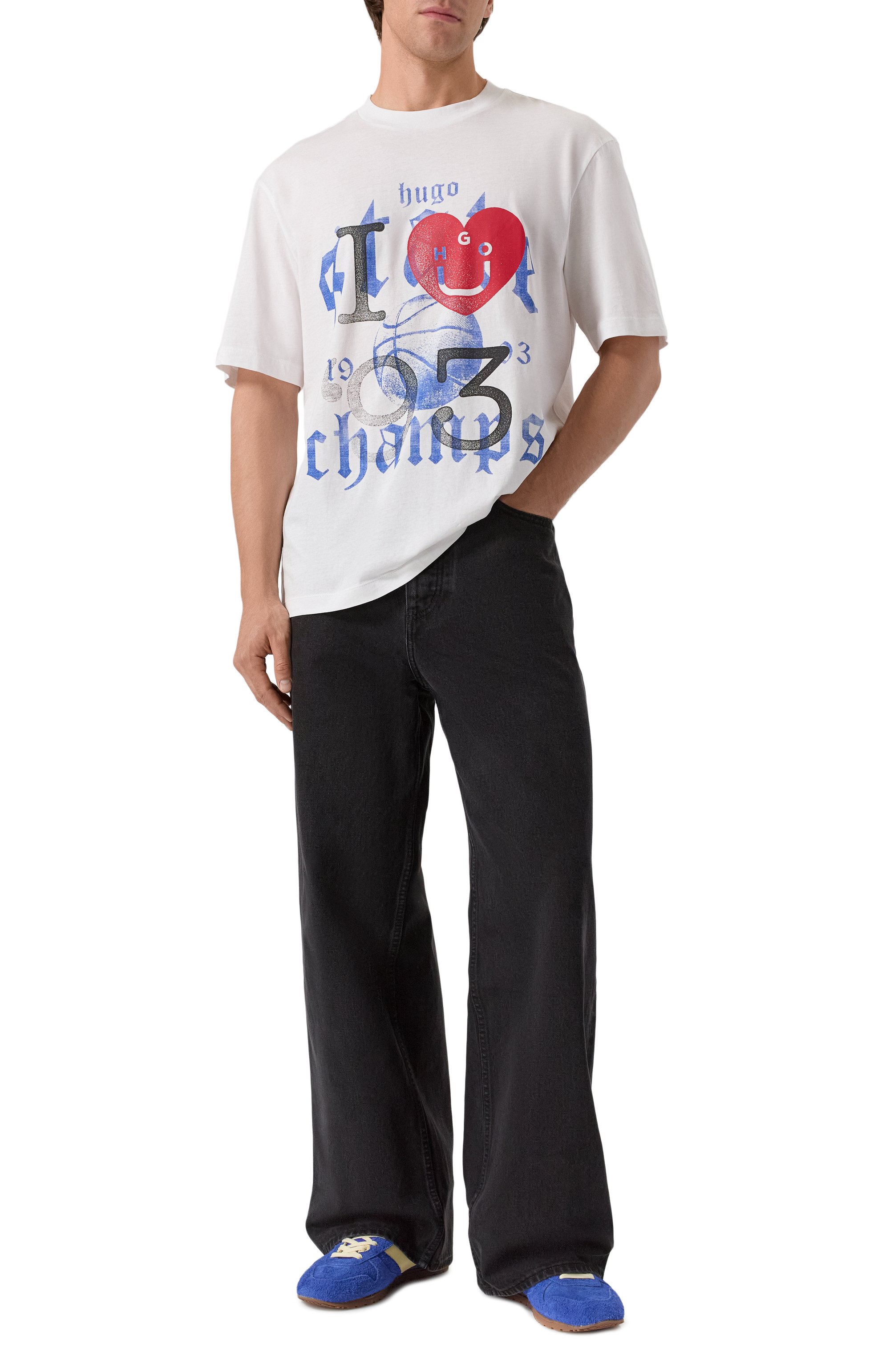 Хлопковая футболка HUGO BLUE, арт. 50543495, фото 2